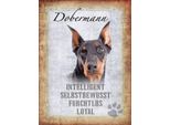 Vianmo Insegna In Legno 40X30 Cm Dobermann Hund Loyal