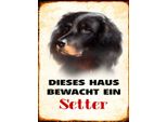 Vianmo Insegna In Legno 40X30 Cm Hund Dieses Haus Bewacht Ein Setter