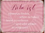 Vianmo Insegna In Legno 30X40 Cm Liebe Ist Schwer Zu Finden