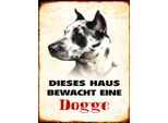 Vianmo Insegna In Legno 40X30 Cm Hund Dieses Haus Bewacht Eine Dogge