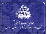 Vianmo Insegna In Legno 30X40 Cm Zuhause Wo Die Wellen Seemann