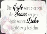 Vianmo Insegna In Legno 30X40 Cm Wahre Liebe Bleibt Ewig Bestehn