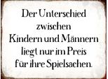 Vianmo Insegna In Legno 30X40 Cm Unterschied Kinder MäNner