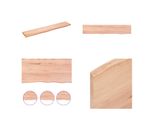 Vidaxl Mensola A Muro Marrone Chiaro 100X20X2 Cm In Legno Massiccio Trattato Con Rovere - Mensola A Muro - Mensola Portaoggetti - Mensola Galleggiante