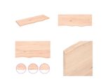 Vidaxl Mensola A Muro 80X30X2 Cm In Legno Massiccio Di Quercia Non Trattato - Mensola A Muro - Mensola Portaoggetti - Mensola Galleggiante