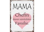 Vianmo Insegna In Legno 40X30 Cm Mama Chefin VerrüCkter Familie