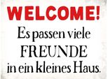 Vianmo Insegna In Legno 30X40 Cm Welcome Viele Freunde Haus