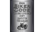 Vianmo Insegna In Legno 40X30 Cm Motorrad Biker Code You Only Live Once
