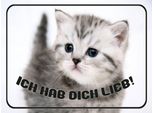 Vianmo Insegna In Legno 30X40 Cm Katze Ich Hab Dich Lieb