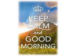 Vianmo Insegna In Legno 40X30 Cm Keep Calm And Good Morning
