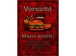 Vianmo Insegna In Legno 40X30 Cm Vorsicht Mann Kocht Bitte