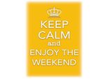 Vianmo Insegna In Legno 40X30 Cm Keep Calm And Enjoy The Weekend