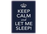 Vianmo Insegna In Legno 40X30 Cm Keep Calm And Let Me Sleep