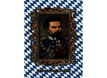 Vianmo Insegna In Legno 40X30 Cm Bayern KöNig Ludwig PorträT