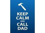 Vianmo Insegna In Legno 40X30 Cm Keep Calm And Call Dad