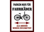 Vianmo Insegna In Legno 40X30 Cm Parken Nur FüR FahrräDer Alle Anderen