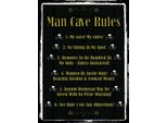 Vianmo Insegna In Legno 40X30 Cm Man Cave Rules No Sitting Spot