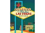 Vianmo Insegna In Legno 40X30 Cm Welcome To Fabulous Las Vegas