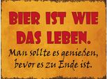 Vianmo Insegna In Legno 30X40 Cm Bier Ist Wie Das Leben Man Soll