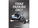 Vianmo Insegna In Legno 40X30 Cm Trike Parking Only All Others