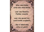 Vianmo Insegna In Legno 40X30 Cm Wer Ned Liabt Und Wer Ned Lacht