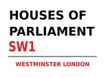 Vianmo Insegna In Legno 30X40 Cm London Houses Of Parliament SW1