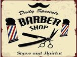 Vianmo Insegna In Legno 30X40 Cm Barbershop Shave And Haircut