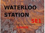 Vianmo Insegna In Legno 30X40 Cm London Waterloo Station SE1