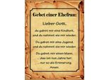Vianmo Insegna In Legno 40X30 Cm Gebet Einer Ehefrau Lieber Gott