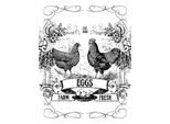 Vianmo Insegna In Legno 40X30 Cm Eggs Farm Fresh Est. 1886
