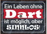 Vianmo Insegna In Legno 30X40 Cm Ein Leben Ohne Dart Ist Sinnlos
