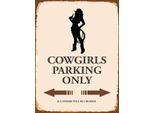 Vianmo Insegna In Legno 40X30 Cm Cowgirls Parking Only