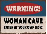 Vianmo Insegna In Legno 30X40 Cm Warning Women Cave Your Own Risk