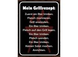 Vianmo Insegna In Legno 40X30 Cm Mein Grillrezept Zuerst Ein Bier