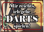 Vianmo Insegna In Legno 30X40 Cm Mir Reichts Ich Gehe Darts Spiel