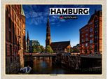 Vianmo Insegna In Legno 30X40 Cm Hamburg Speicherstadt