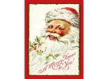 Vianmo Insegna In Legno 40X30 Cm Santa Claus Fest Christmas