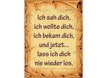 Vianmo Insegna In Legno 40X30 Cm Ich Sah Dich Ich Bekam Dich Und