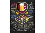 Vianmo Insegna In Legno 40X30 Cm Sports Bar Beer Relax And Enjoy