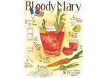 Vianmo Insegna In Legno 40X30 Cm Rezept Bloody Mary Vodka Limao Tomate