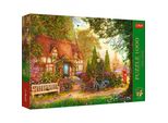 Trefl Puzzle 1000 Pezzi Premplus Teatime Cottage Con Tetto In Paglia