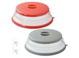 Coperchio Per Microonde 26 Cm, Colore: Rosso E Grigio