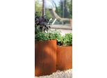 Anello Per Piantine In Acciaio Inox Con Base, Diametro 70 Cm Plrmb Diametro 70 Cm - Altezza 70 Cm