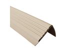 Quest Binario Per Scale 48X42 Mm, 1,5 M Pmw Pvc, Bordo Antiscivolo Per Scale, Profilo Per Scale, Protezione Per Scale, Beige