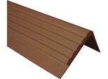 Quest Binario Per Scale 42X40 Mm, 1,5 M Rf Pvc, Bordo Antiscivolo Per Scale, Profilo Per Scale, Protezione Per Scale, Bronzo
