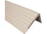 Quest Binario Per Scale 50X45 Mm, 1,5 M Ro Pvc, Bordo Antiscivolo Per Scale, Profilo Per Scale, Protezione Per Scale, Beige