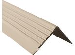 Quest Binario Per Scale 40X60 Mm, 1,5 M Rdd Pvc, Bordo Antiscivolo Per Scale, Profilo Per Scale, Protezione Per Scale, Beige