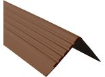 Quest Binario Per Scale 40X60 Mm, 1,5 M Rdd Pvc, Bordo Antiscivolo Per Scale, Profilo Per Scale, Protezione Per Scale, Bronzo