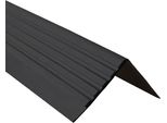 Quest Binario Per Scale 40X60 Mm, 1,5 M Rdd Pvc, Bordo Antiscivolo Per Scale, Profilo Per Scale, Protezione Per Scale, Nero