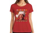 Clark Christmas At The Griswolds - Maglietta Da Donna Con Maglione Natalizio, Rosso, M